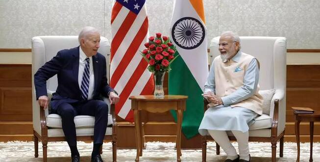 多家印媒關注拜登與莫迪會晤動態(tài)