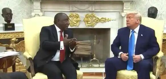 特朗普會(huì)見南非總統(tǒng)時(shí)起爭執(zhí)